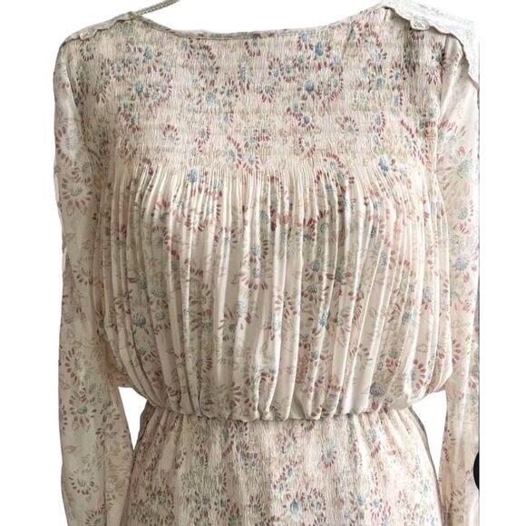 Free People Charlotte Midi Victorian Style Floral Dress - Picture 3 of 15